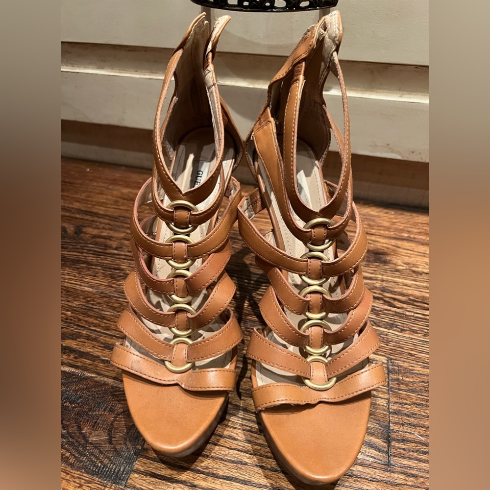 Guess strappy heels…Size 8.5